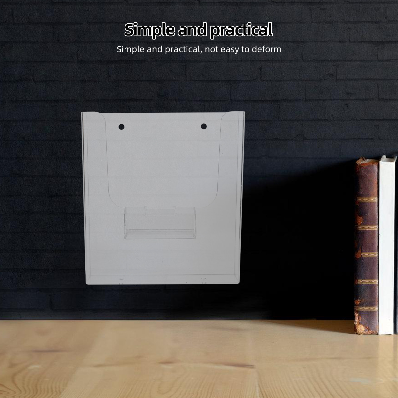Magazine Holder Rack - Akrylowy stojak na czasopisma A4, wiszący