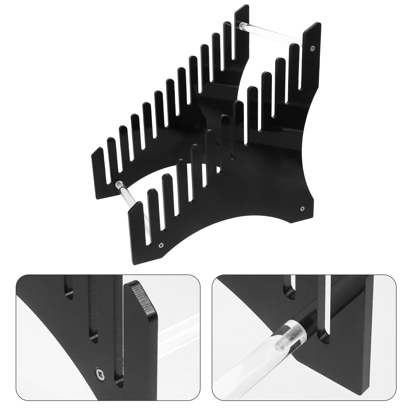 Magazine Holder Rack - Wielopoziomowy akrylowy stojak na płyty winylowe,